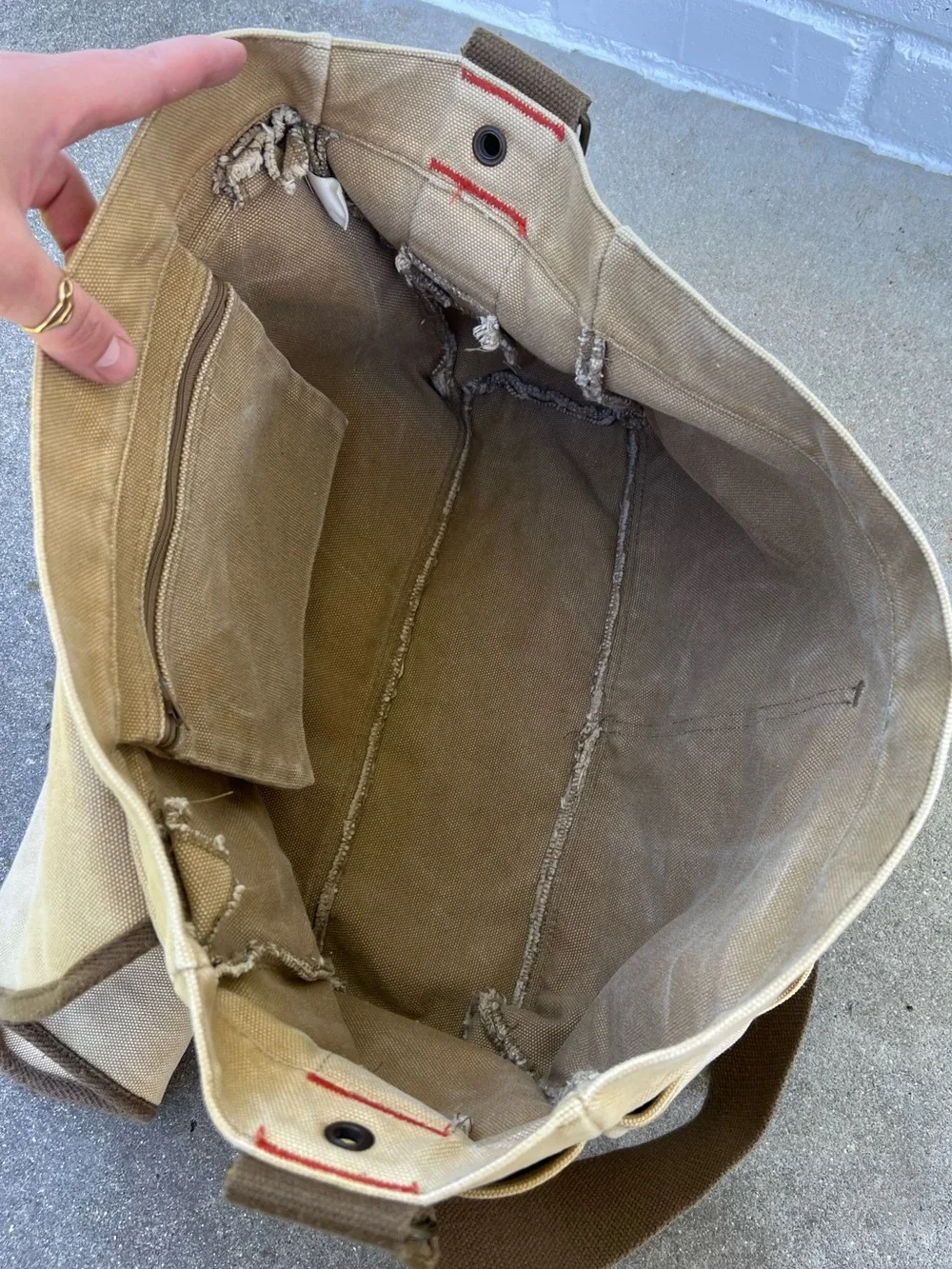Old Navy Vintage Canvas Crossbody Satchel
